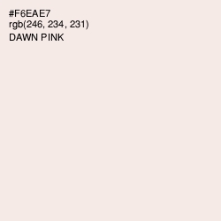 #F6EAE7 - Dawn Pink Color Image